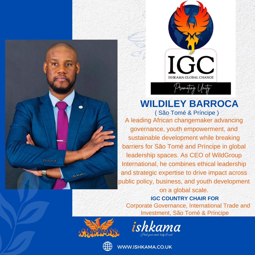 Wildiley Barroca Appointed IGC Country Chair for Corporate Governance, International Trade & Investment in São Tomé and Príncipe